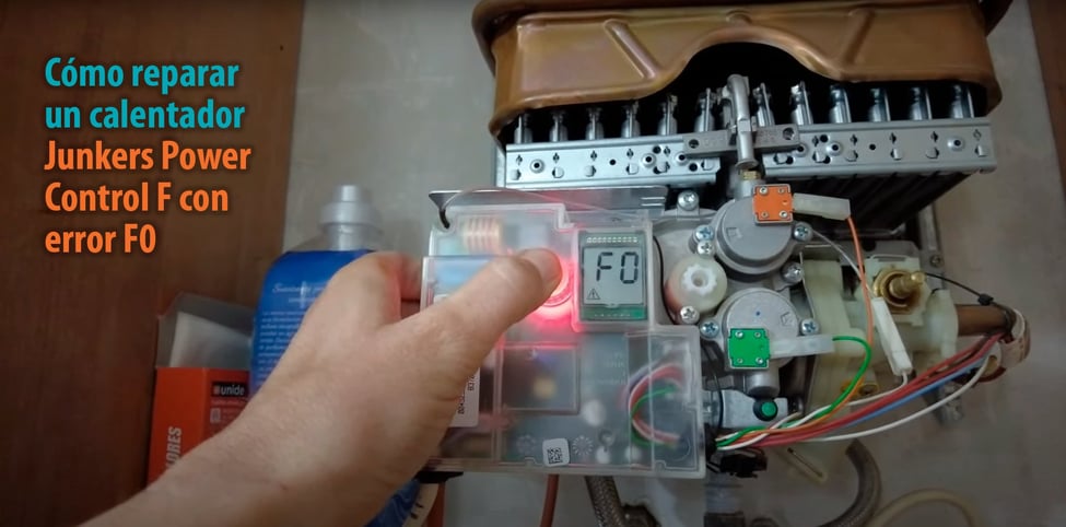 Cómo reparar un calentador Junkers Power Control F con error F0